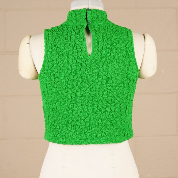 ANTHROPOLOGIE: NWOT Green Mock Neck Tank - Picture 5 of 6